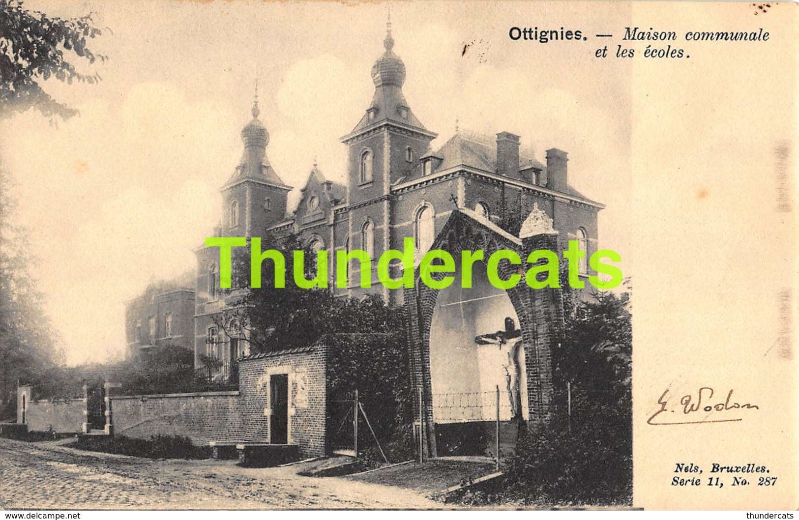 CPA OTTIGNIES MAISON COMMUNALE  NELS SERIE 11 NO 287 - Ottignies-Louvain-la-Neuve