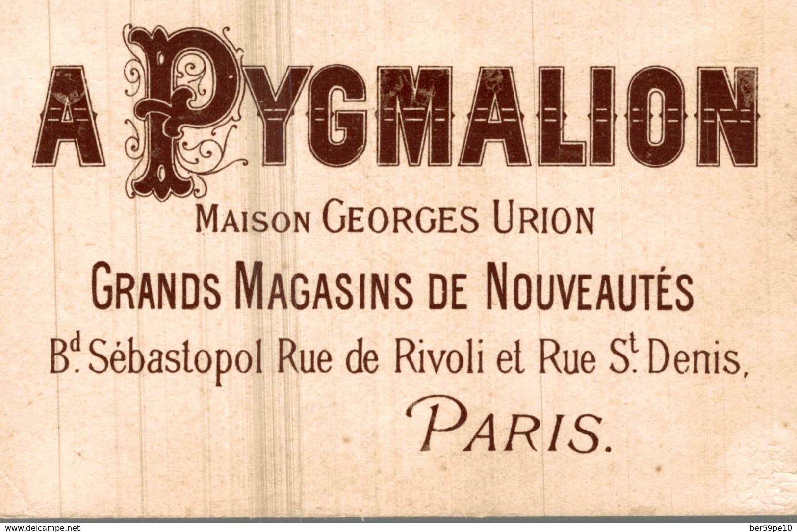 CHROMO A PYGMALION GRANDS MAGASINS DE NOUVEAUTES PARIS  UN CONVOI DE PRISONNIERES - Autres & Non Classés