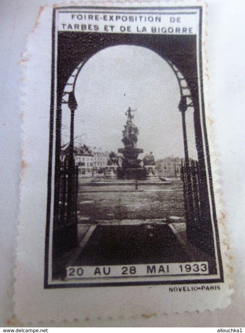 1933 - TARBES ET DE LA BIGORRE FOIRE EXPOSITION COMMERCIALE  Timbre Vignette Erinnophilie -Neuf * - Tourisme (Vignettes)