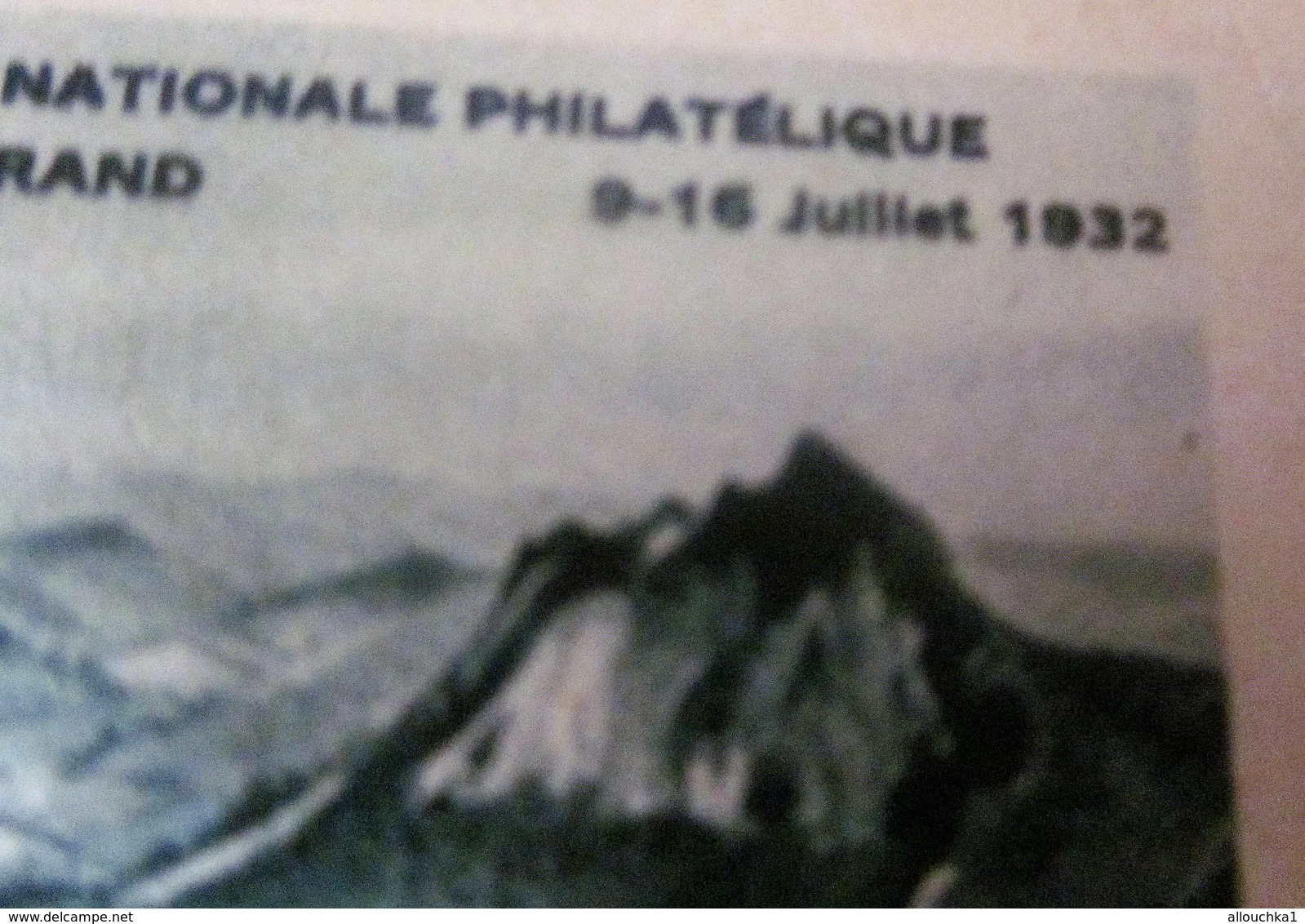 1932 CLERMONT-FERRAND  Exposition Nationale Philatélique  LES ROCHES THUILERES & SA Timbre Vignette Erinnophilie -Neuf * - Esposizioni Filateliche