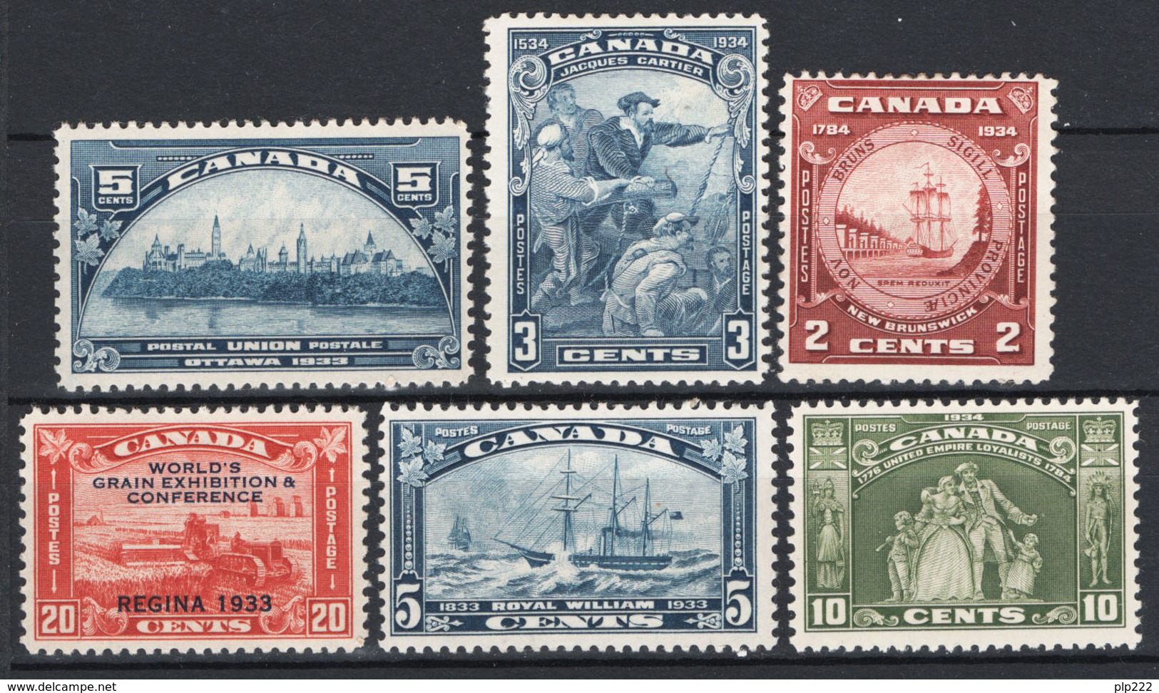 Canada 1933/34 Y.T.168/72 MH/* VF/F - Nuovi