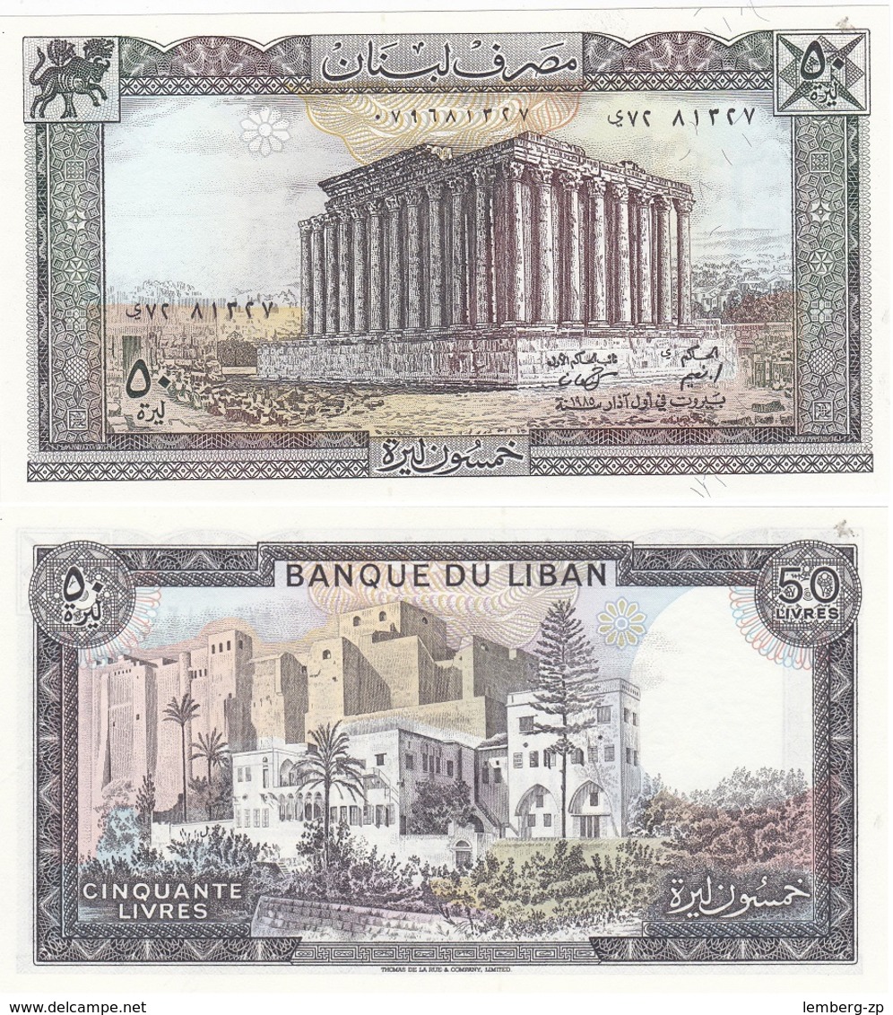 Lebanon - 50 Livres 1988 UNC Lemberg-Zp - Liban