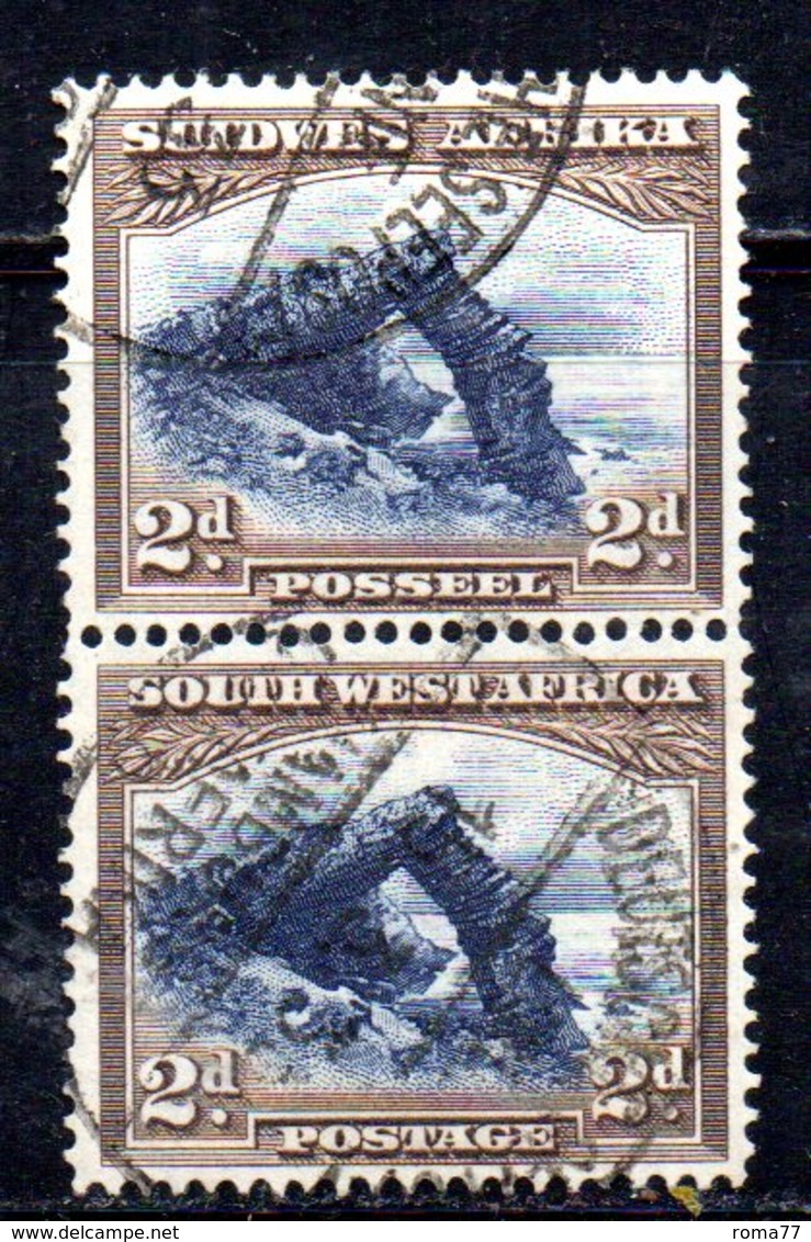 APR557 - SOUTH WEST AFRICA 1931 , 2 Pence  Coppia Usata  (2380A). - Africa Del Sud-Ovest (1923-1990)