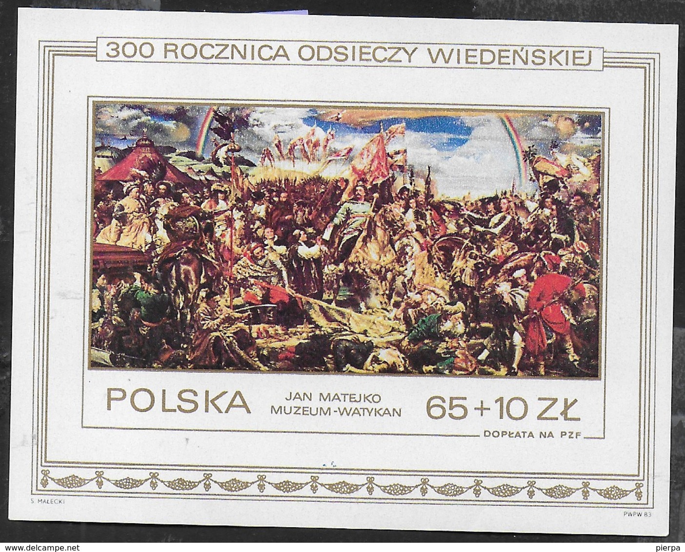 POLONIA - 300° VIENNA - JAN MATEJKO 1983 - FOGLIETTO NUOVO** (YVERT BF 101 - MICHEL BL 93) - Altri & Non Classificati