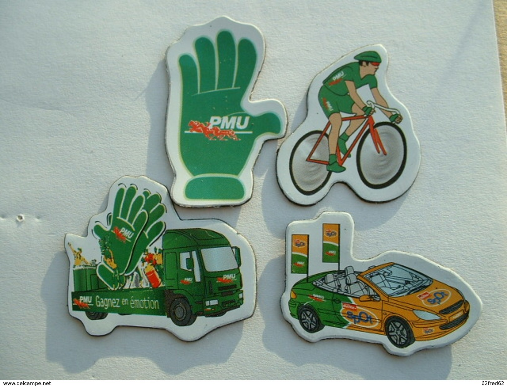 Lot De 4 Magnets Tour De France Cycliste - PMU - Magnets
