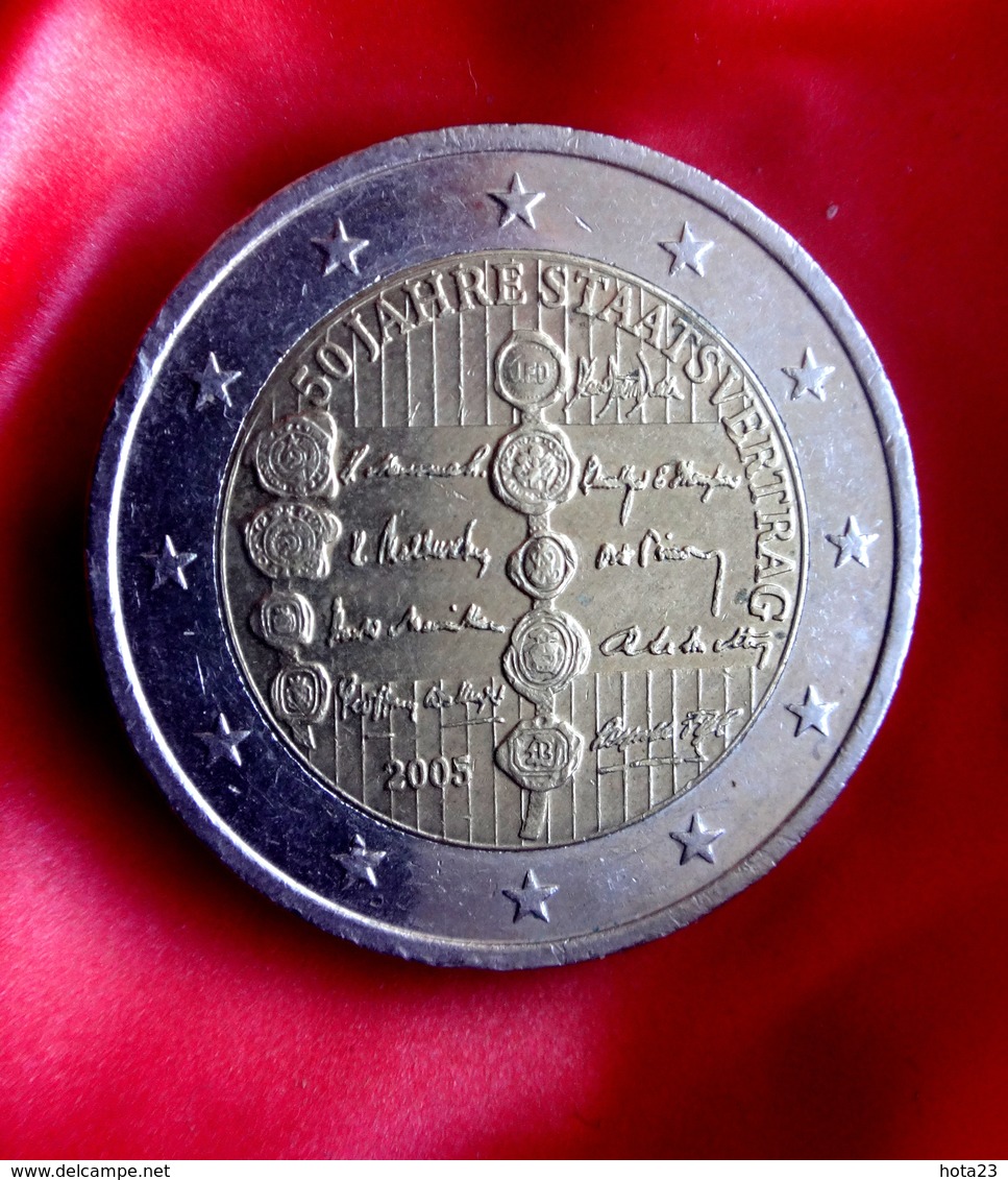 Austria 2 Euro 2005 UNC 50th Anniversary Of The Austrian State Treaty Coin  CIRCULATED - Oostenrijk