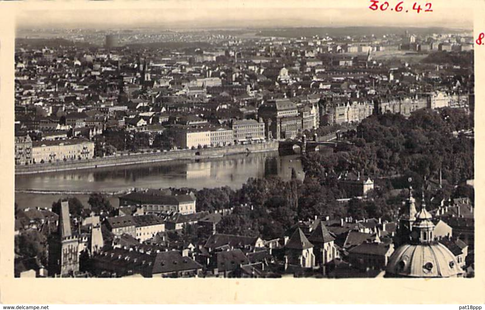 CESKA REPUBLIKA Tchéquie - PRAHA : Panorama S Petrina - CPSM Dentelée PF 1942 - Czech Republic Tschechische Republik - Tchéquie