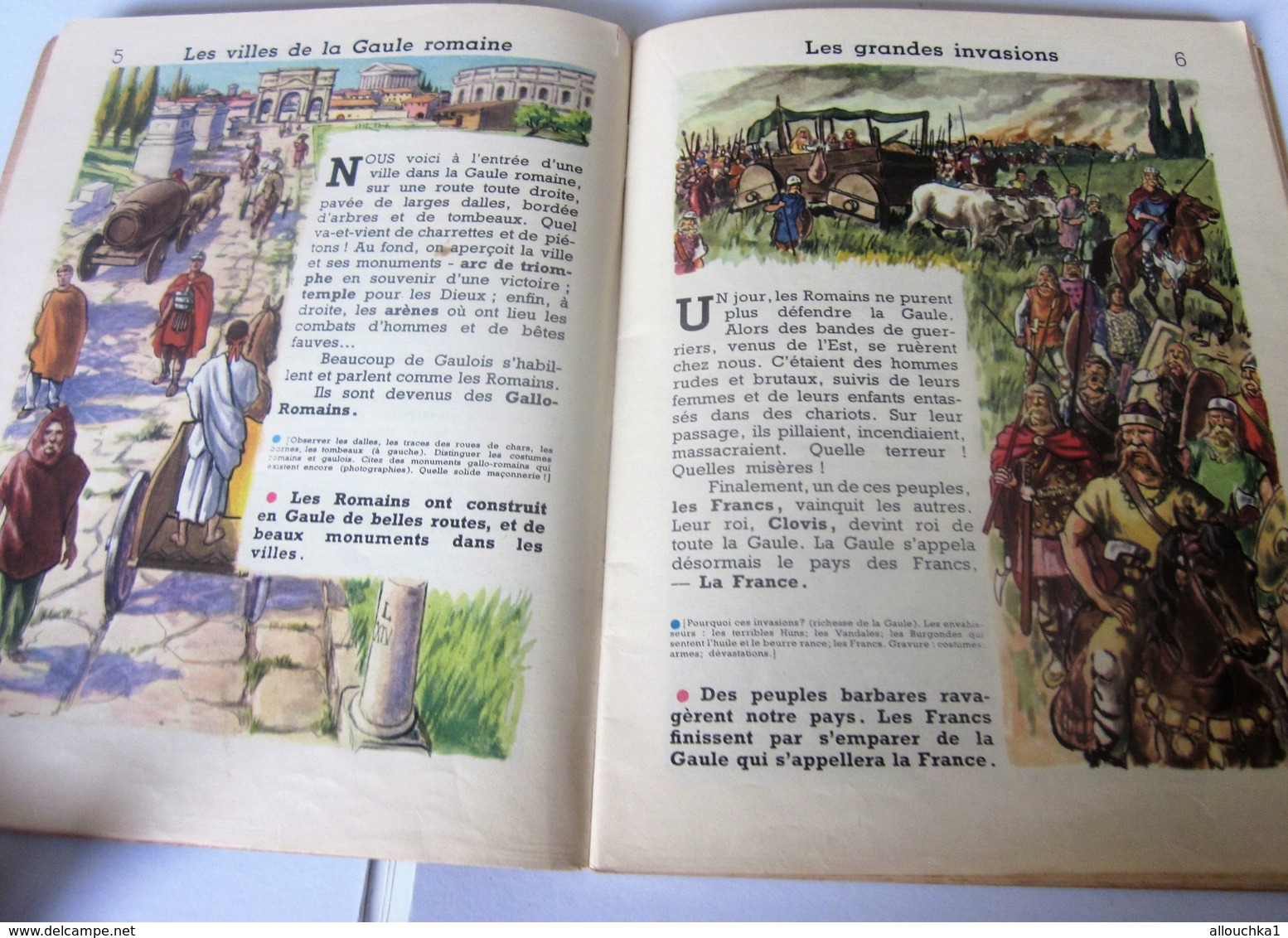 1958 PREMIÈRES IMAGES HISTOIRE DE FRANCE Livre D'école BD,Chromos Français Culture Histoire Librairie Delagrave Illustra - Storia