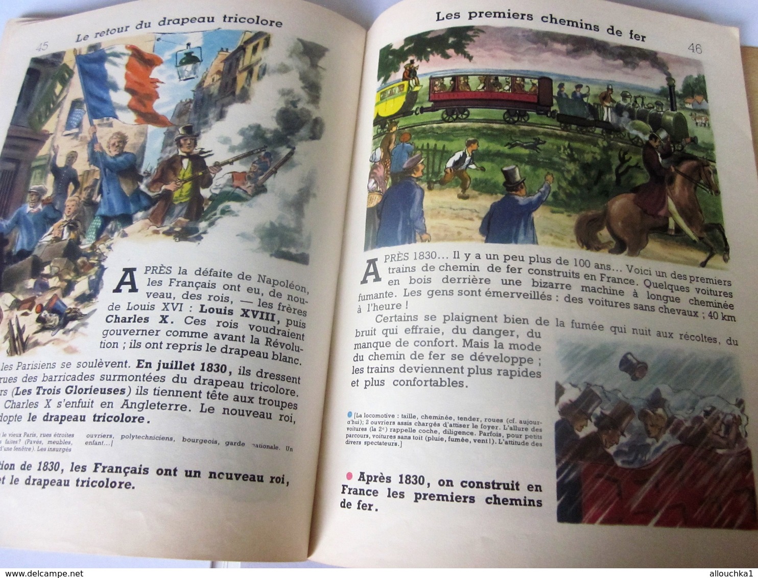 1958 PREMIÈRES IMAGES HISTOIRE DE FRANCE Livre d'école BD,Chromos Français Culture Histoire Librairie Delagrave illustra