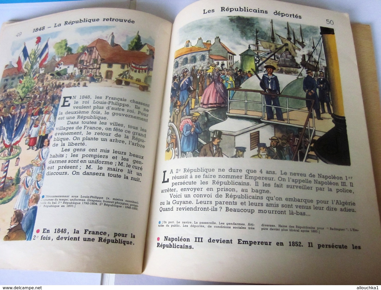 1958 PREMIÈRES IMAGES HISTOIRE DE FRANCE Livre d'école BD,Chromos Français Culture Histoire Librairie Delagrave illustra