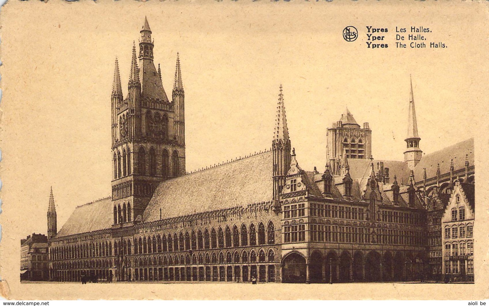 Ypres - Les Halles. The Cloth Halls. - Ieper