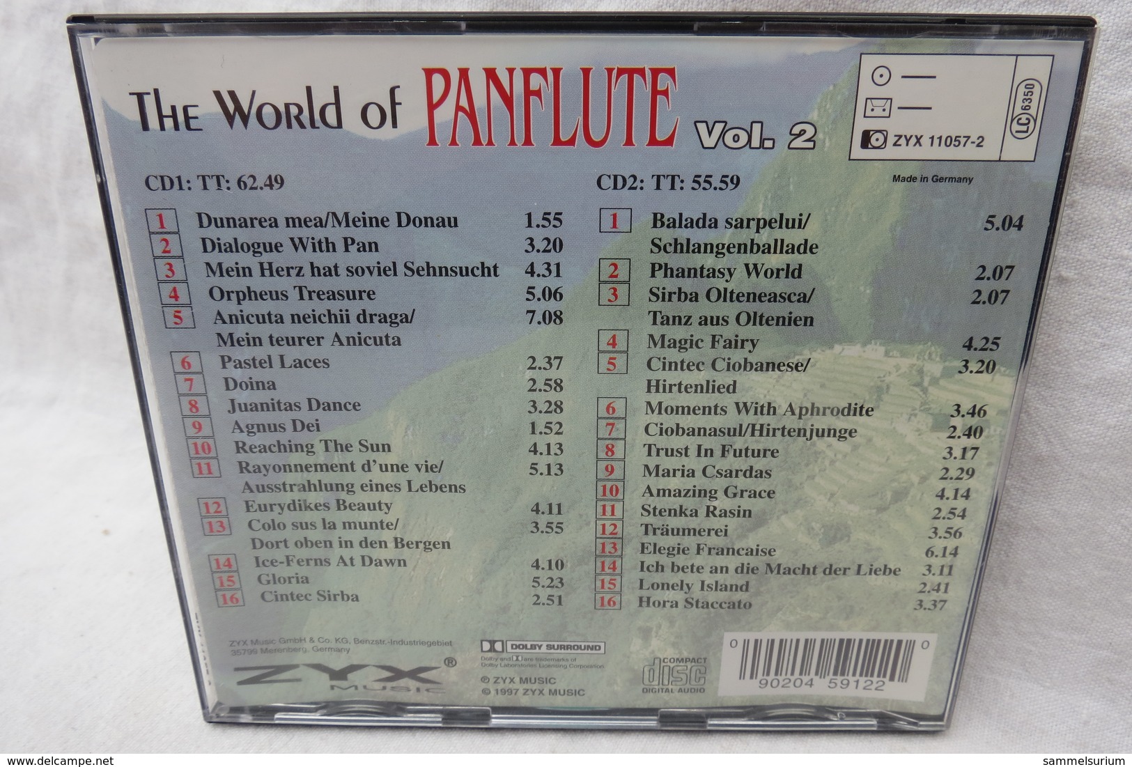 2 CDs "The World Of Panflute" Vol. 2 - Instrumentaal