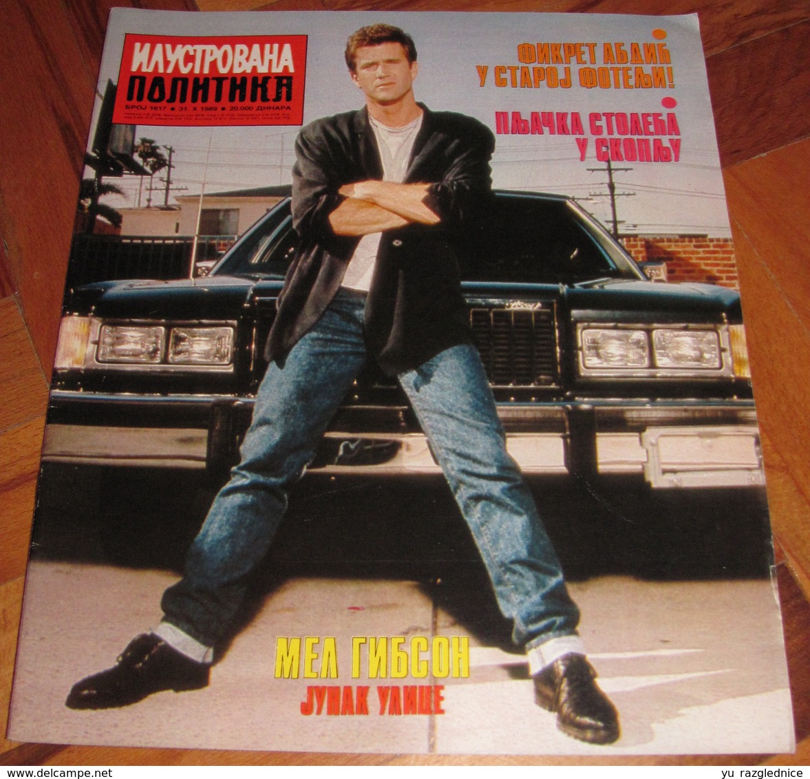 Mel Gibson - ILUSTROVANA POLITIKA Yugoslavian October 1989 VERY RARE - Revues & Journaux