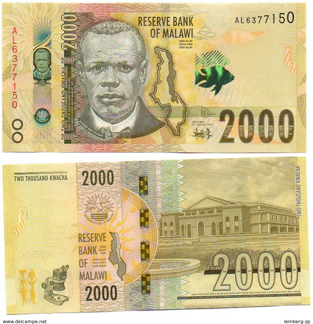 Malawi - 2000 Kwacha 2018 UNC Lemberg-Zp - Malawi