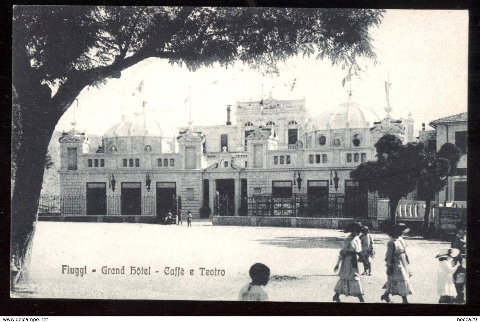 FIUGGI - FROSINONE - 1924 - GRAND HOTEL - CAFFE E TEATRO - BELLA ED ANIMATA!!! - Frosinone