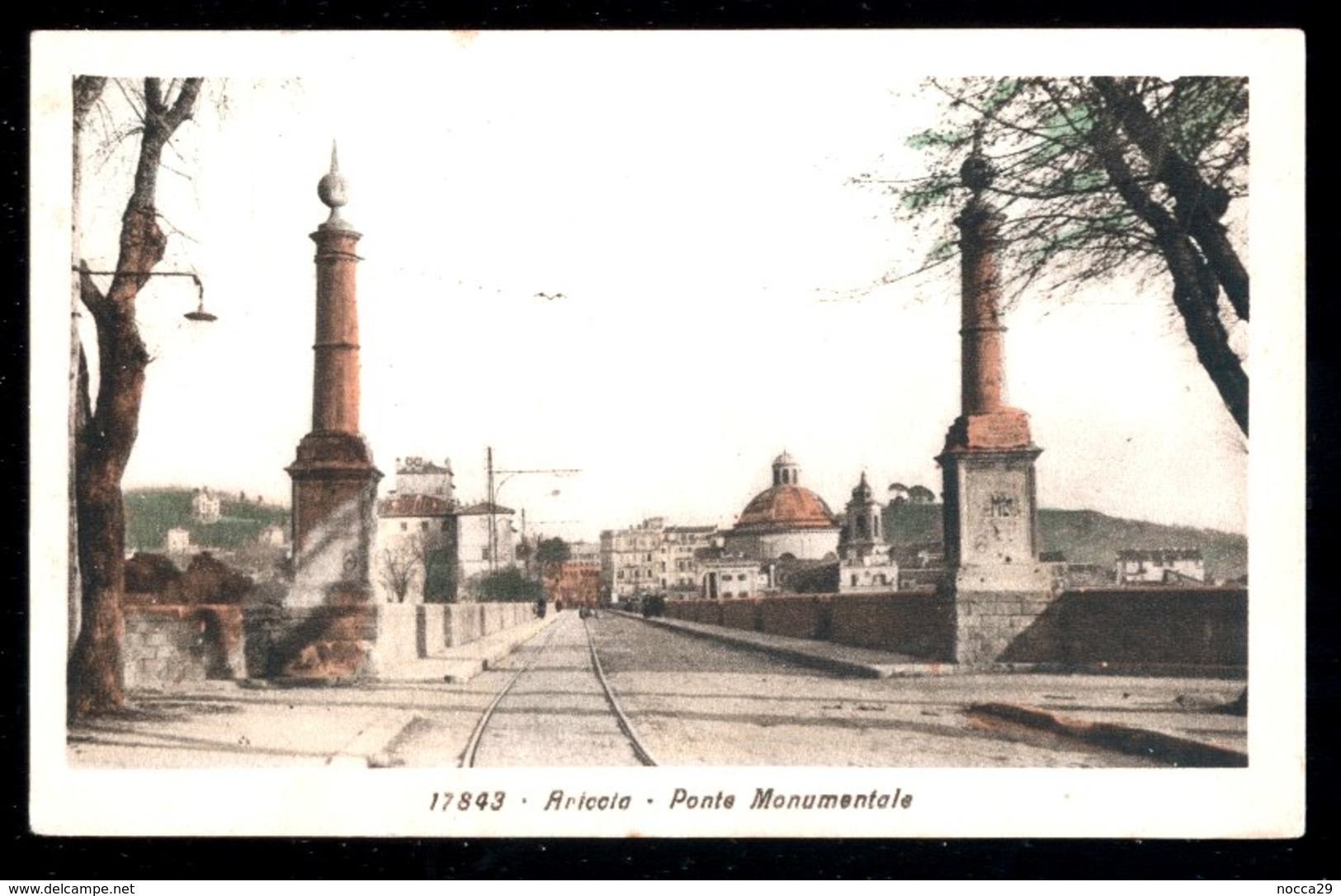 ARICCIA - ROMA - 1936 - PONTE MONUMENTALE - ACQUERELLATA - Altri & Non Classificati