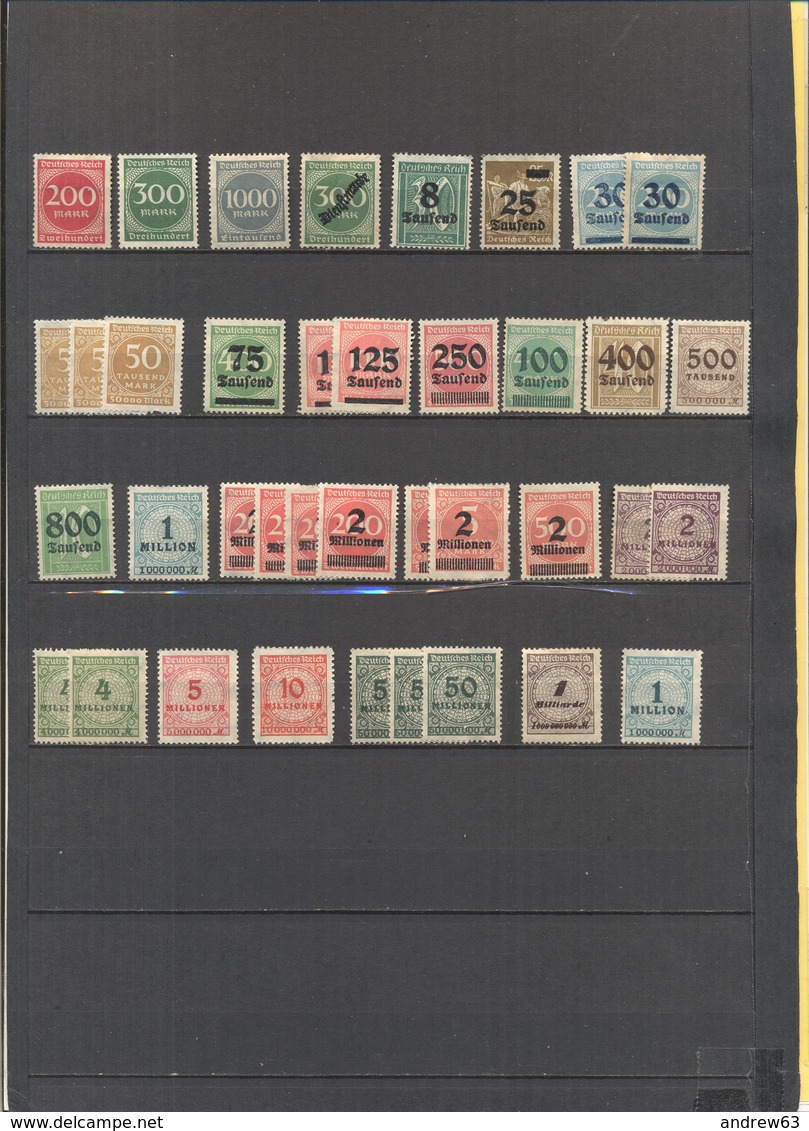 Deutsches Reich - Lotto - Accumulo - Vrac - 246 Francobolli - Usati, Alcuni Su Frammento O Con Sovrastampa - Alla Rinfusa (max 999 Francobolli)