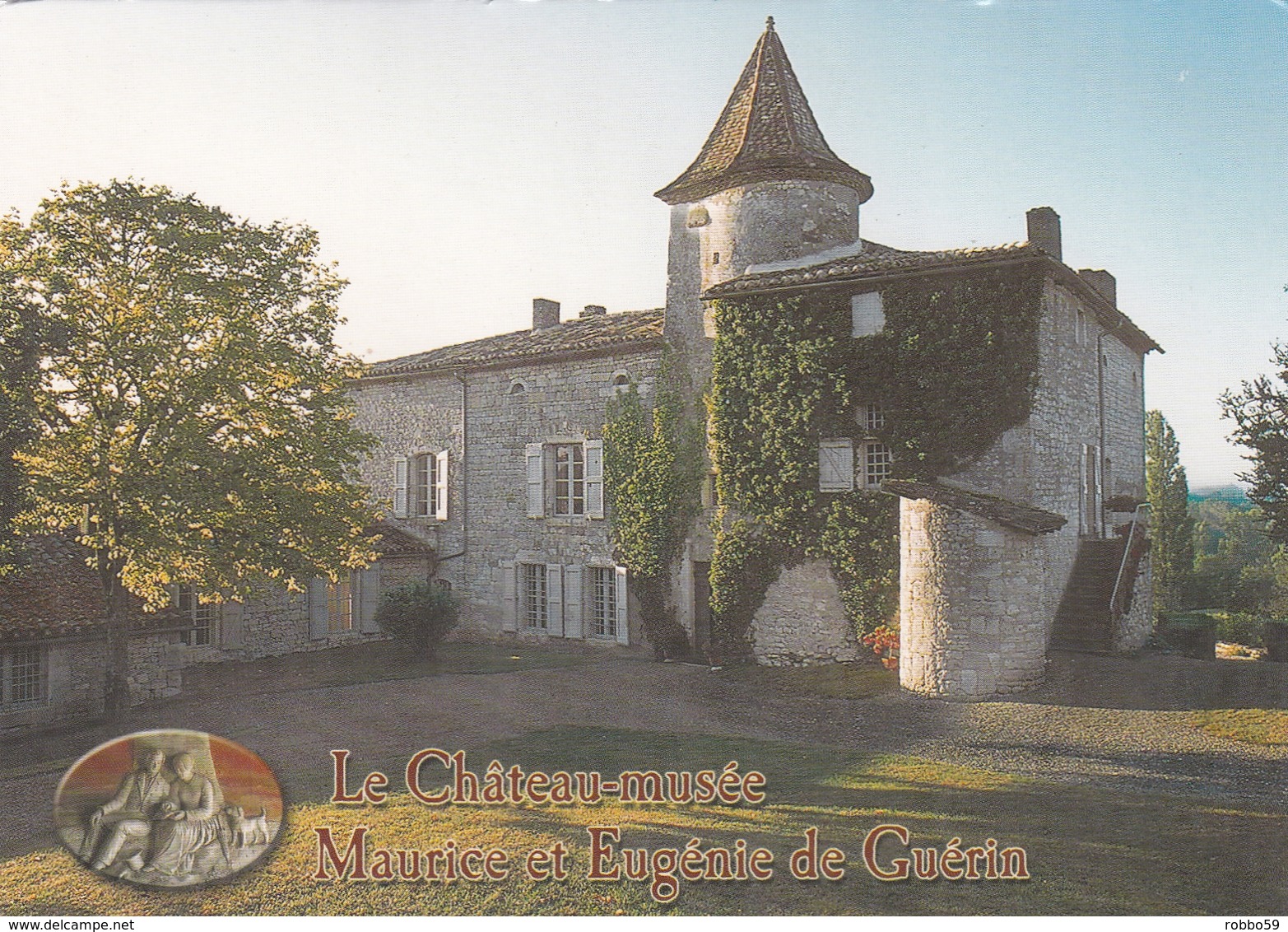 France Andillac Le Chateau Musee Postcard Cordes 2005 Postmark With Slogan Used Good Condition - Other & Unclassified