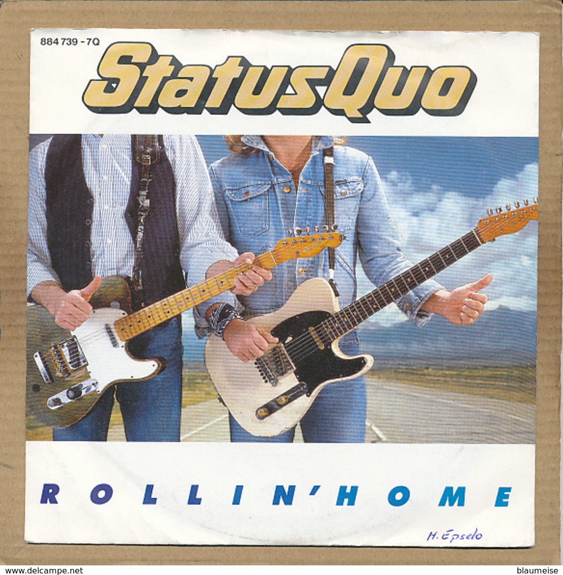 7" Single, Status Quo, Rollin Home - Rock