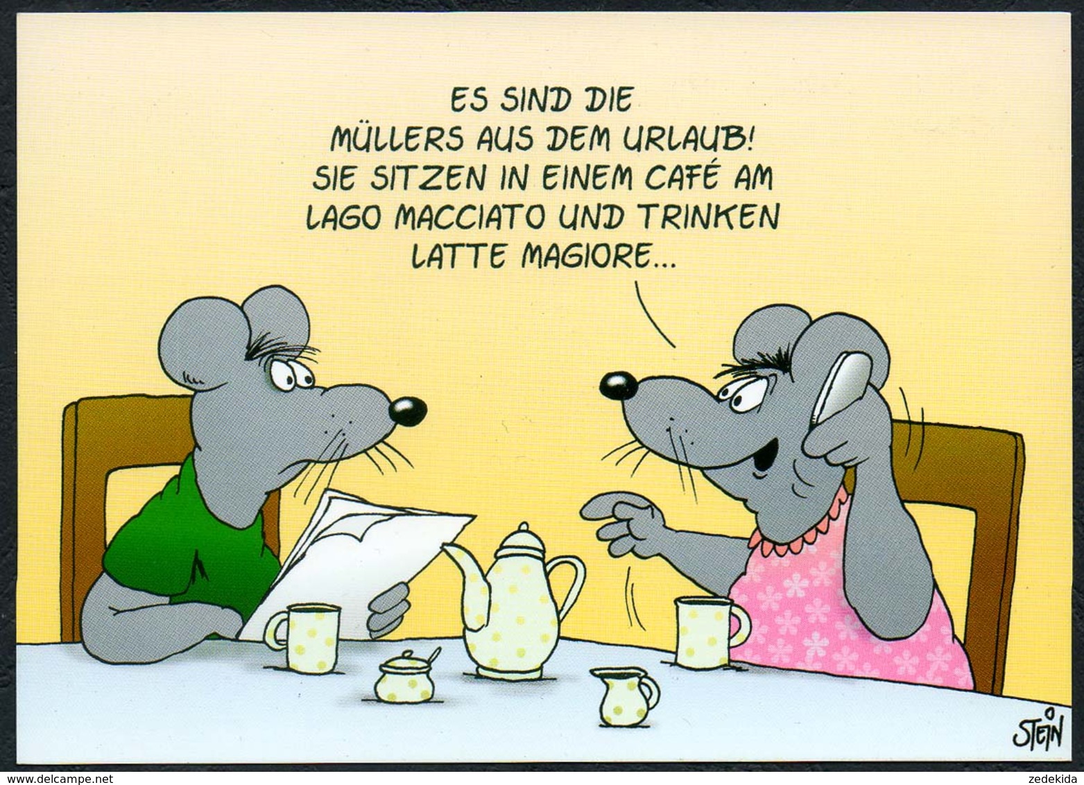 C4739 - TOP Uli Stein - Humor Scherzkarte - Maus Mäuse Cafe - Humor