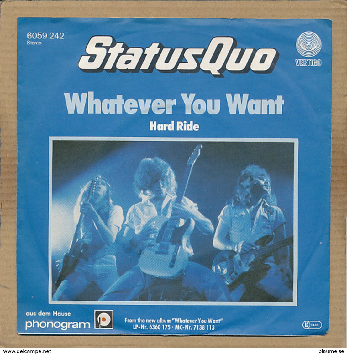 7" Single, Status Quo, Whatever You Want - Rock