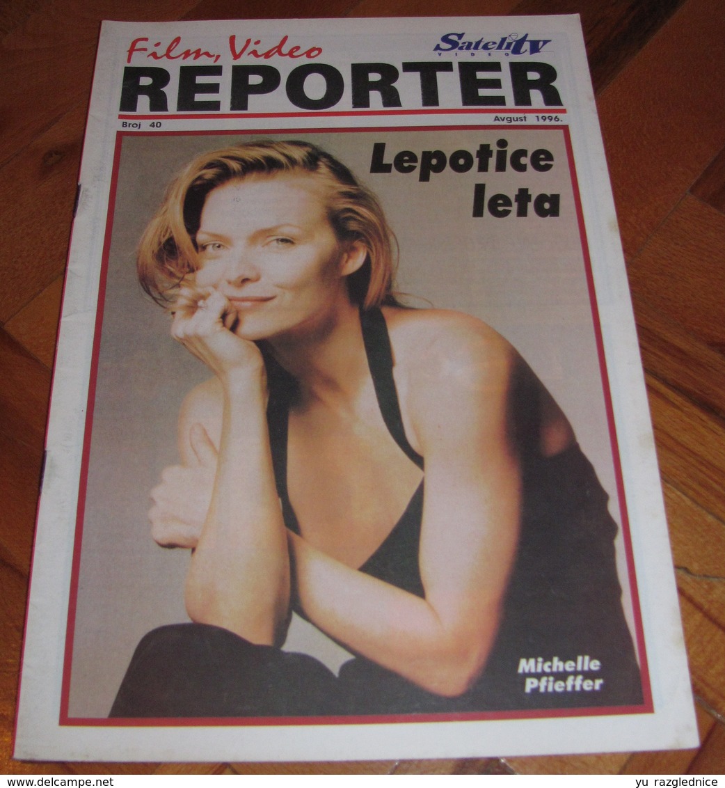 Michelle Pfeiffer - REPORTER Serbian August 1996 VERY RARE - Magazines