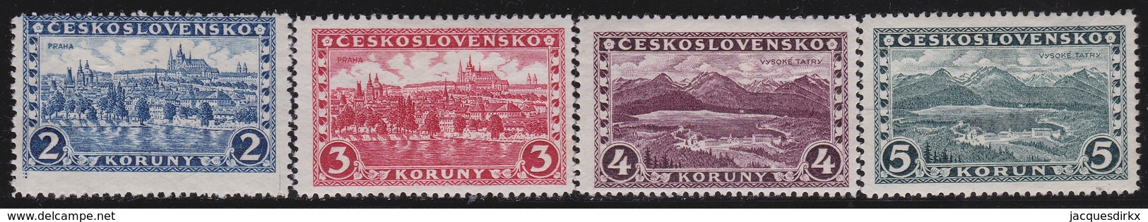 Tsjechoslowakije    .  Yvert  238/241   .      *   .    Ongebruikt Met Plakker  .   /   .   Mint Hinged - Ongebruikt