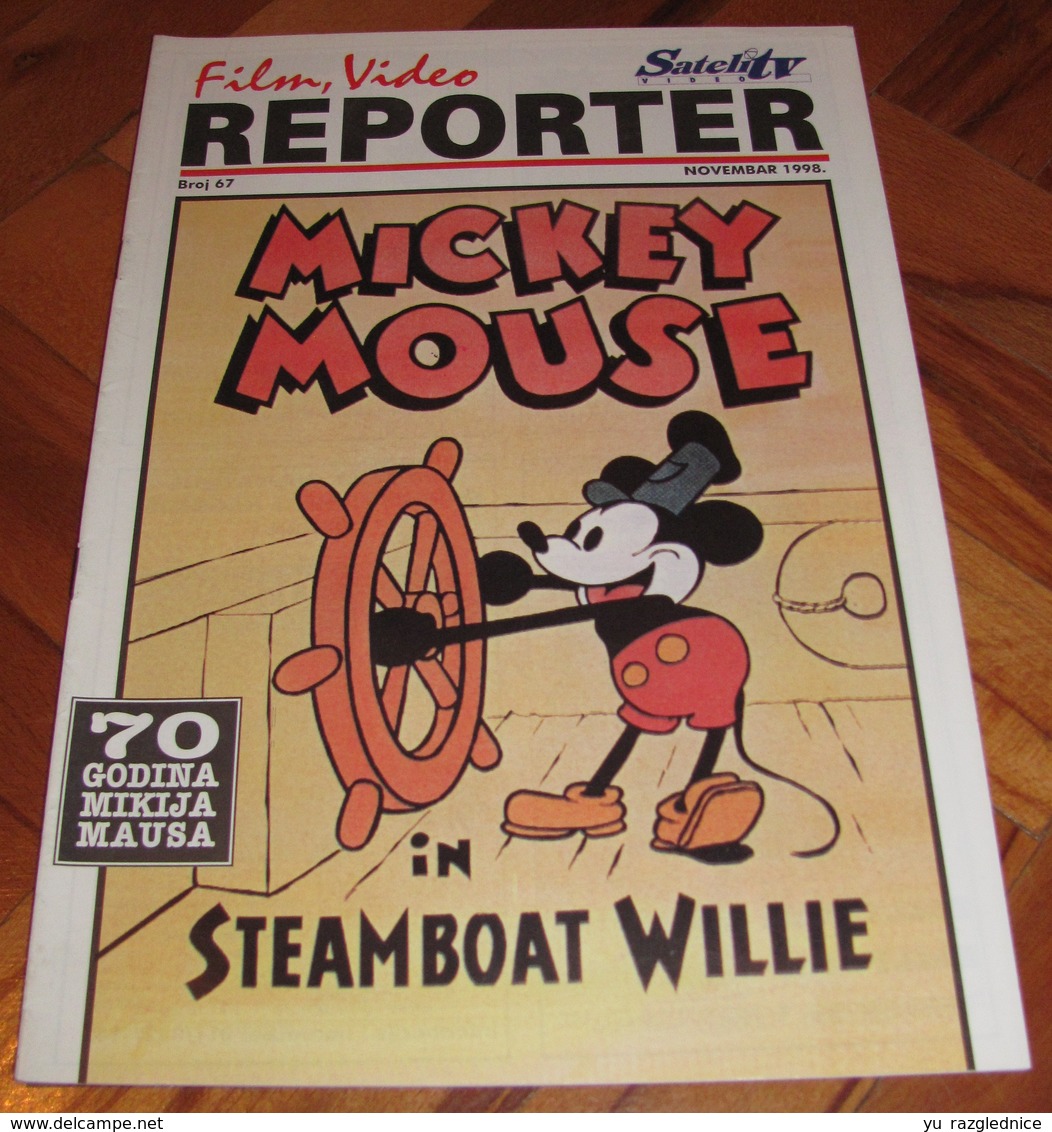 Mickey Mouse In Steamboat Willie - REPORTER Serbian November 1998 VERY RARE - Zeitungen & Zeitschriften