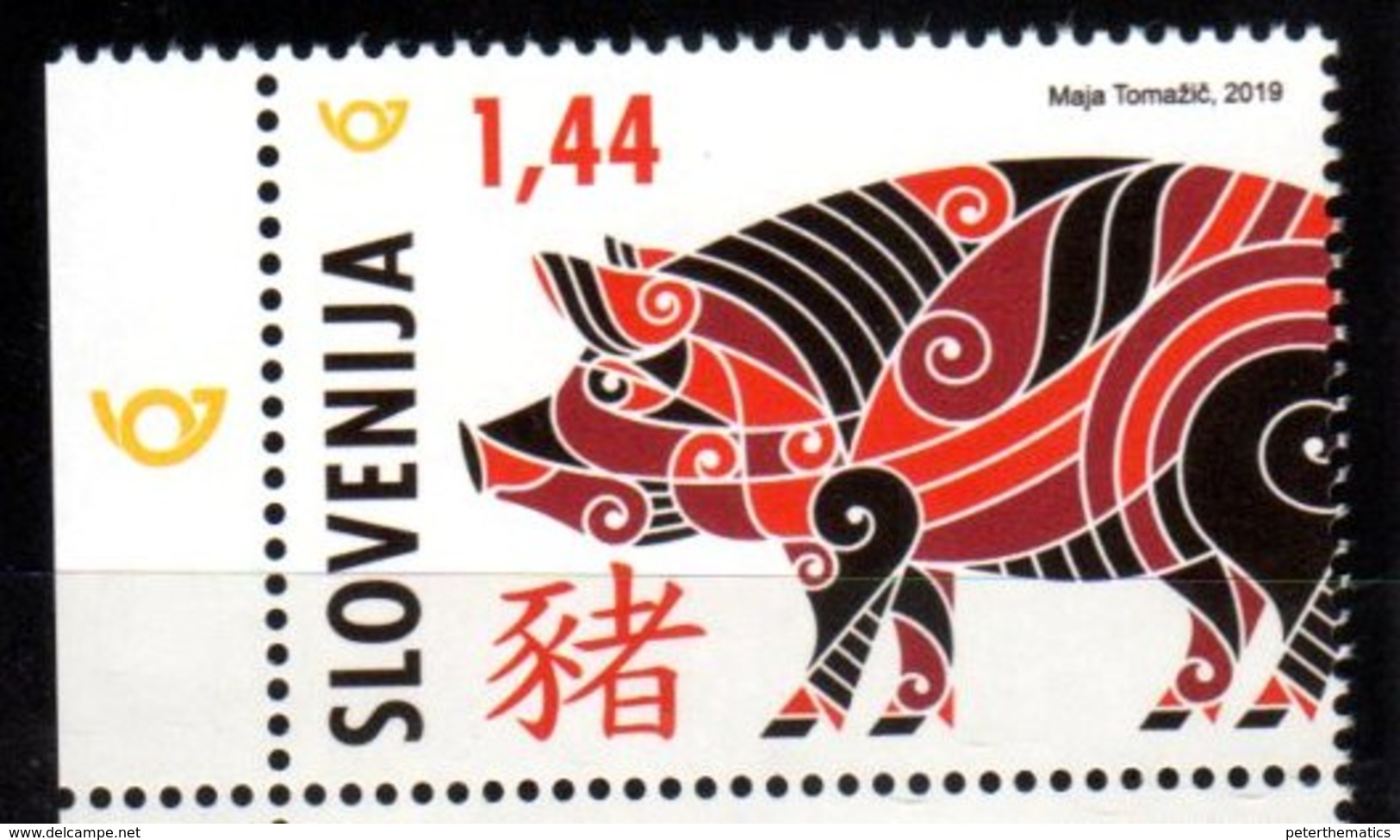 SLOVENIA , 2019, MNH, CHINESE NEW YEAR, YEAR OF THE PIG,1v - Chinese New Year