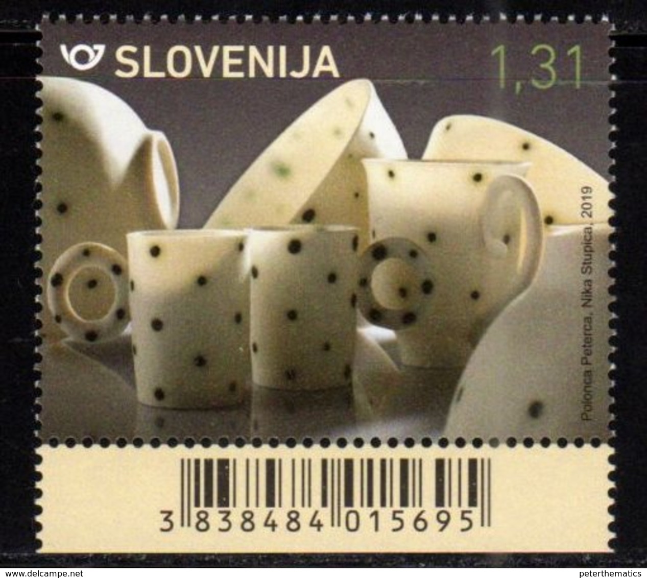 SLOVENIA , 2019, MNH, ARTS AND CRAFTS IN SLOVENIA, PORCELAIN,1v - Porcelain