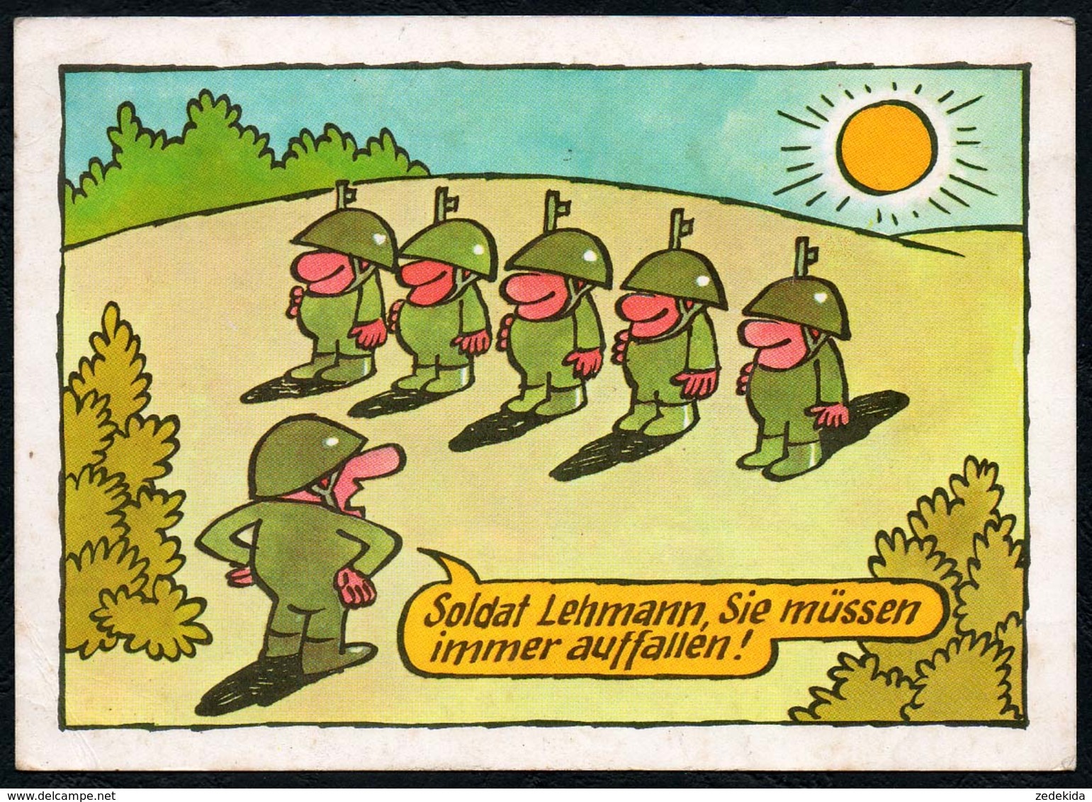 C4760 - Willy Moese Humor Scherzkarte - Militärverlag Der DDR Grafik - Humor