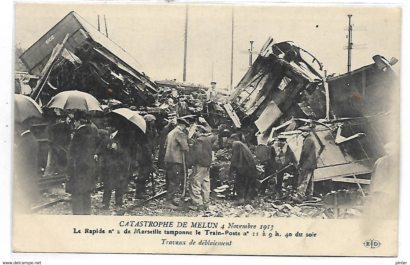 MELUN - Catastrophe De Melun 4 Novembre 1913 - Travaux De Déblaiement - Melun