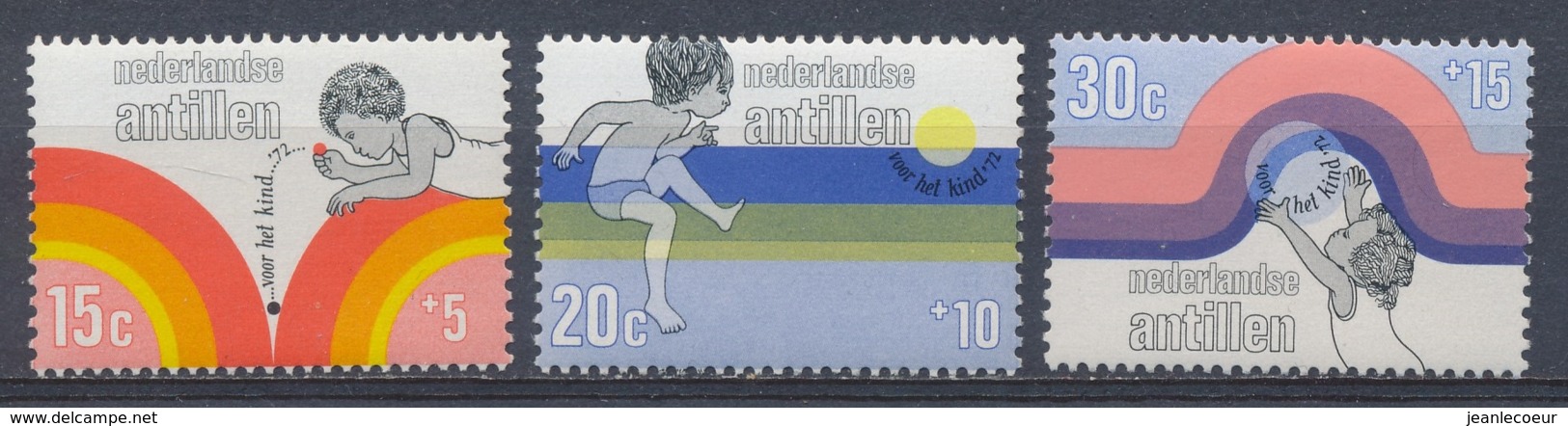 Nederlandse Antillen/Netherlands Antilles 1972 Mi: 251-253 Yt: 439-441 Nvph: 457-459 (PF/MNH/Neuf Sans Ch/**)4374) - Curaçao, Nederlandse Antillen, Aruba