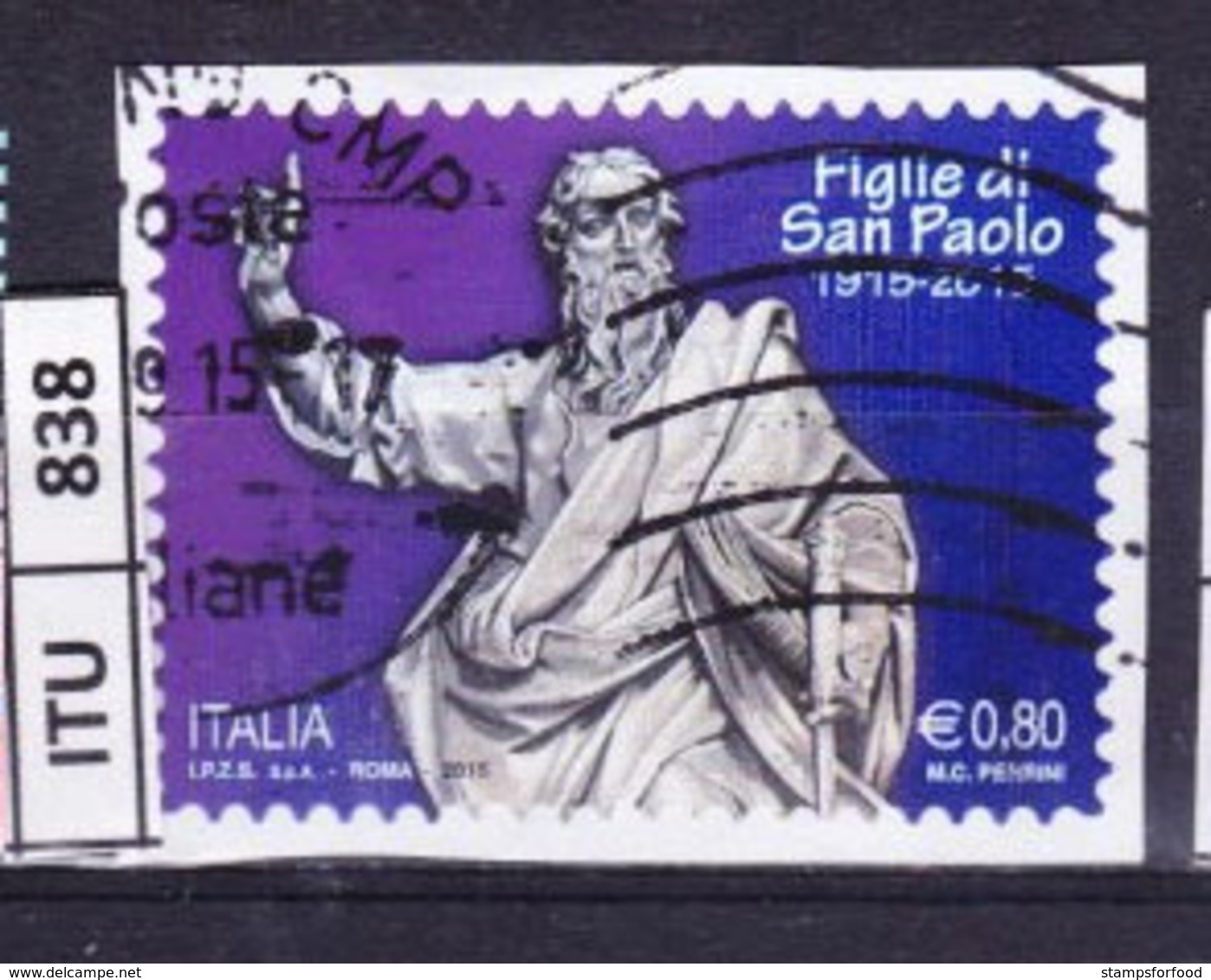 ITALIA REPUBBLICA  2015, Figlie Di San Paolo, Usato - 2011-20: Usati