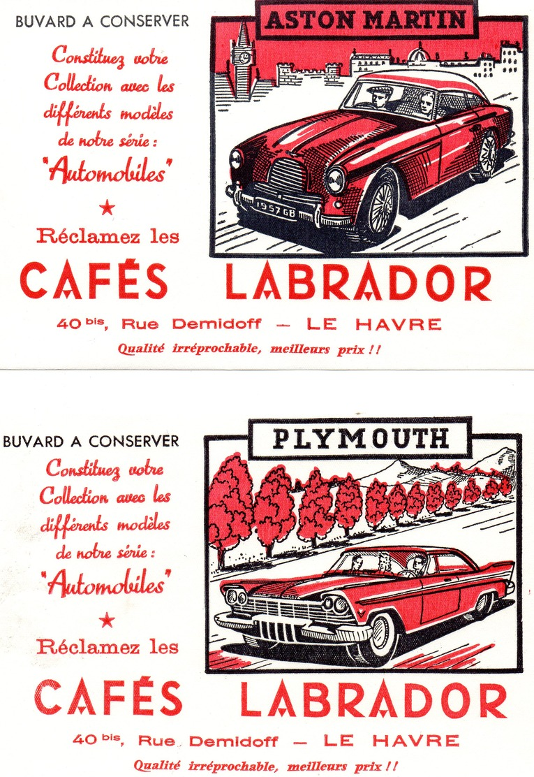 Lot De 6 Buvards Cafes Labrador - Automobile