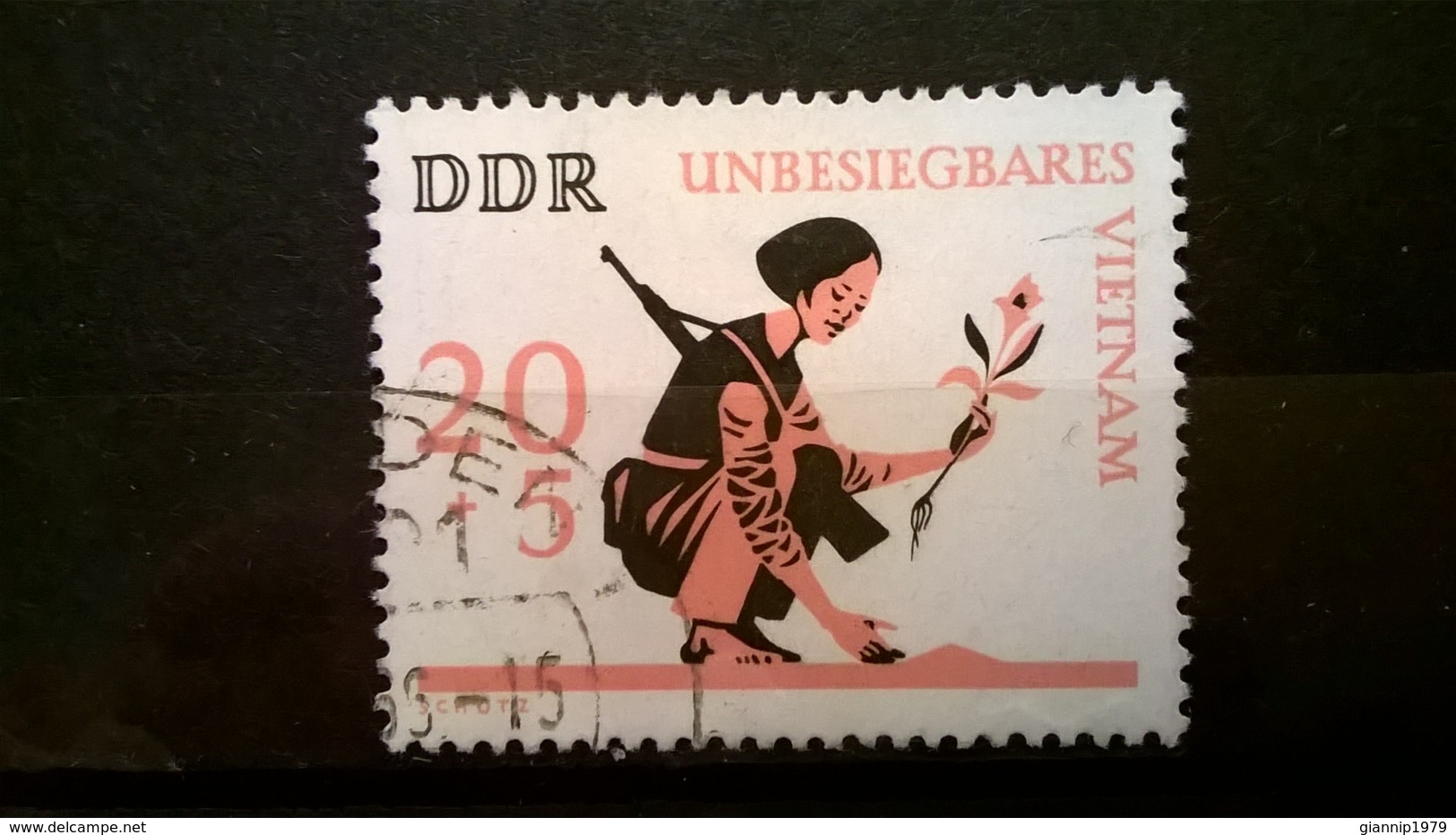 FRANCOBOLLI STAMPS GERMANIA DEUTSCHE DDR 1966 USED THE VIETNAM WAR  GERMANY - Usati