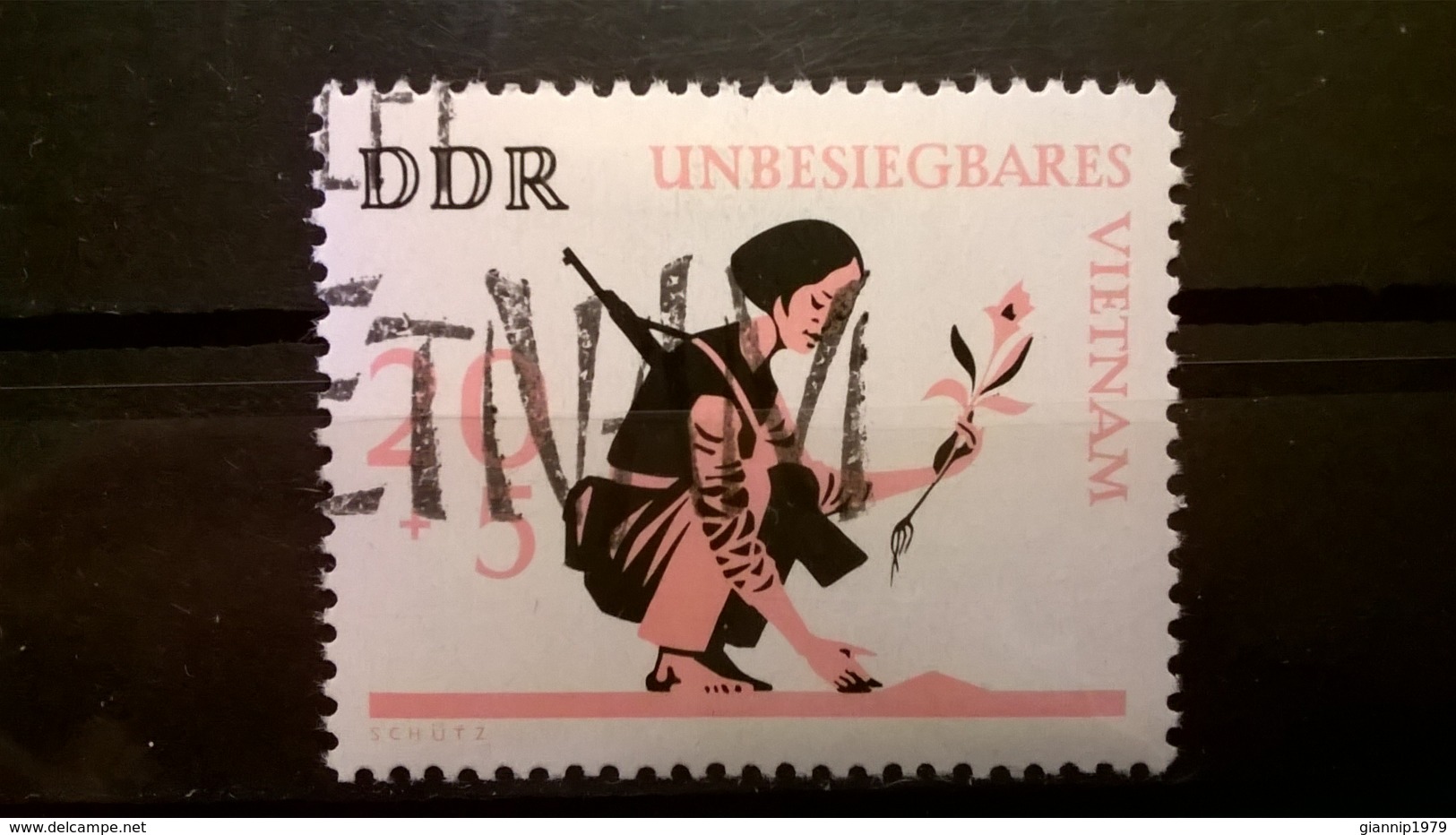 FRANCOBOLLI STAMPS GERMANIA DEUTSCHE DDR 1966 USED THE VIETNAM WAR  GERMANY - Usati