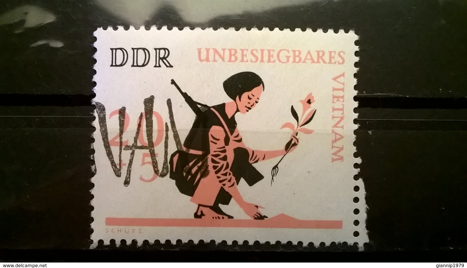 FRANCOBOLLI STAMPS GERMANIA DEUTSCHE DDR 1966 USED THE VIETNAM WAR  GERMANY - Usati