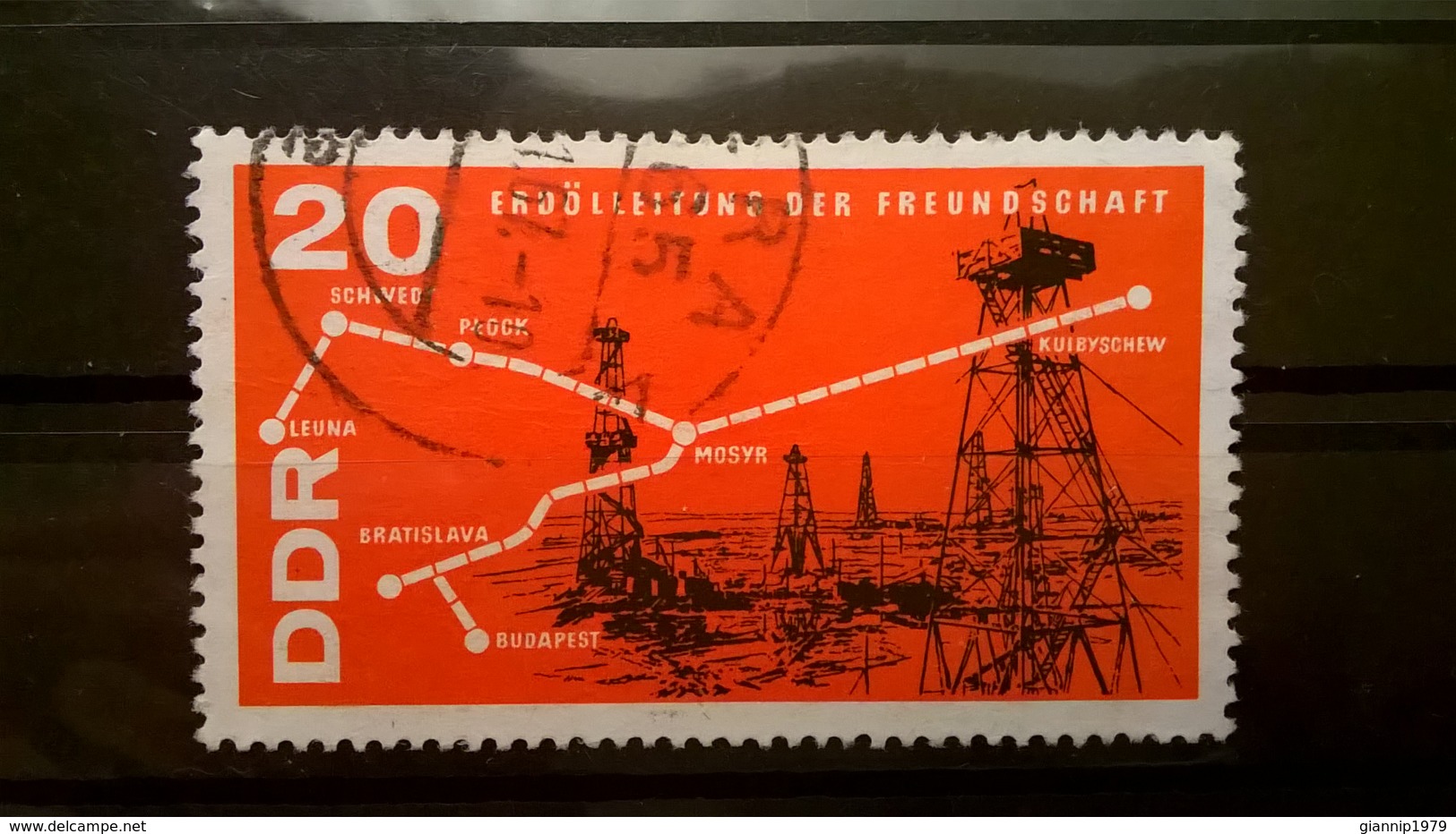 FRANCOBOLLI STAMPS GERMANIA DEUTSCHE DDR 1966 USED CHEMISTRY INDUSTRY GERMANY - Gebruikt