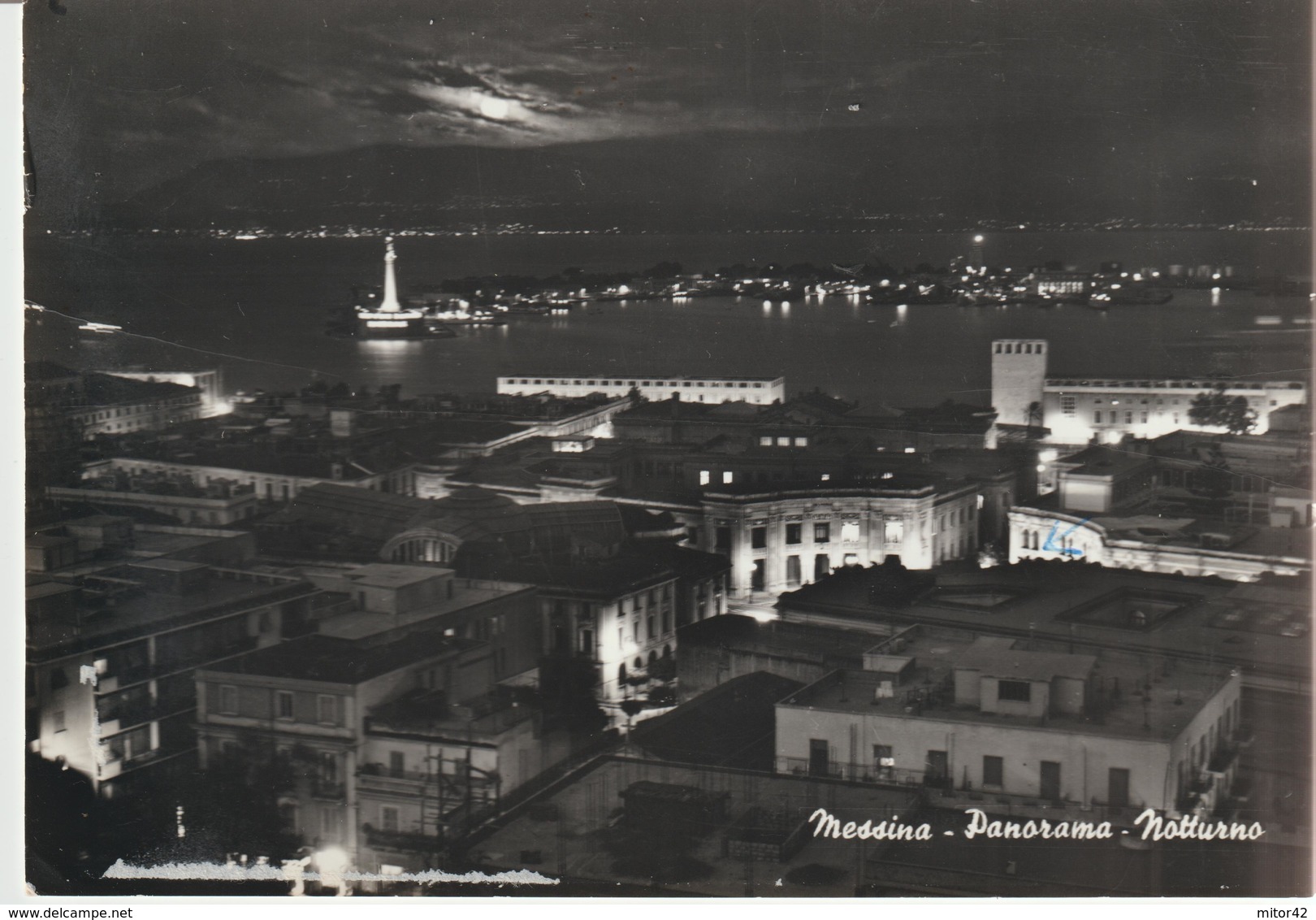 62-Messina-Panorama Notturno-v-1963 X Aci S:Antonio-Catania - Messina