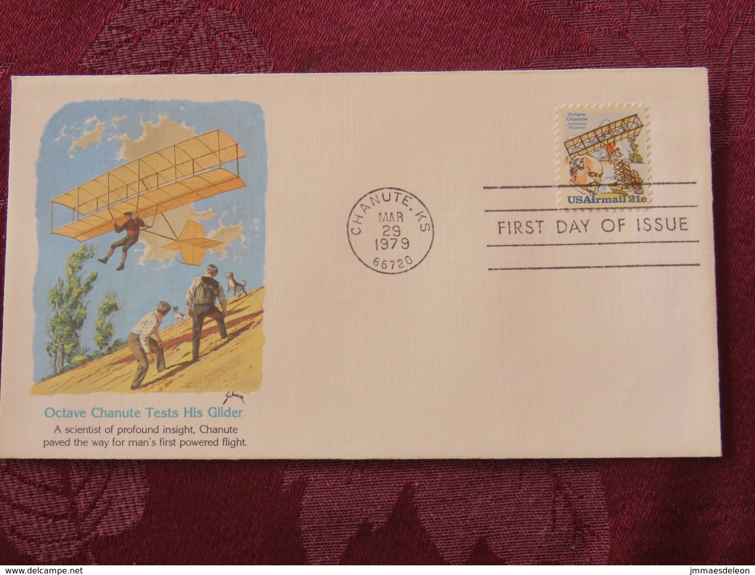 USA 1979 FDC Cover Chanute - Octabe Chanute Plane - Lettres & Documents