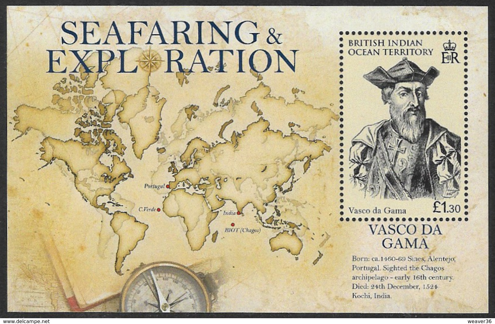British Indian Ocean Territory 2009 Seafaring And Exploration Miniature Sheet Unmounted Mint [4/3803/ND] - British Indian Ocean Territory (BIOT)