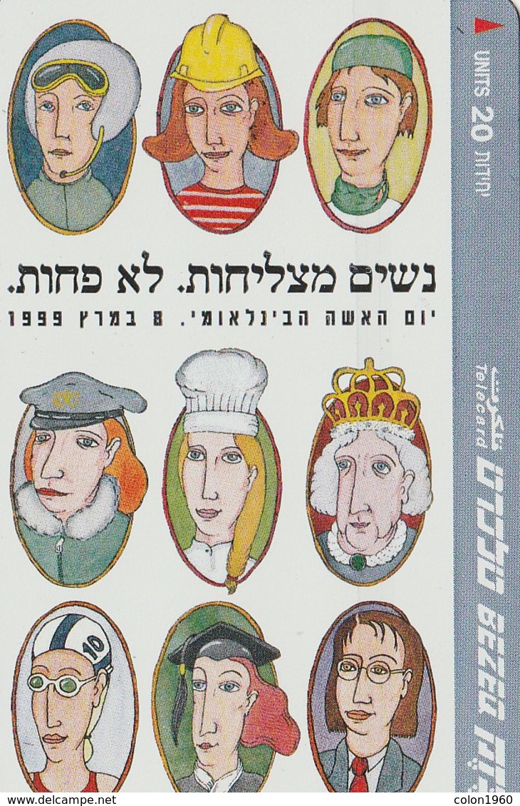 TARJETA TELEFONICA DE ISRAEL. International Women's Day. 921H. BZ-219. (221). - Israel