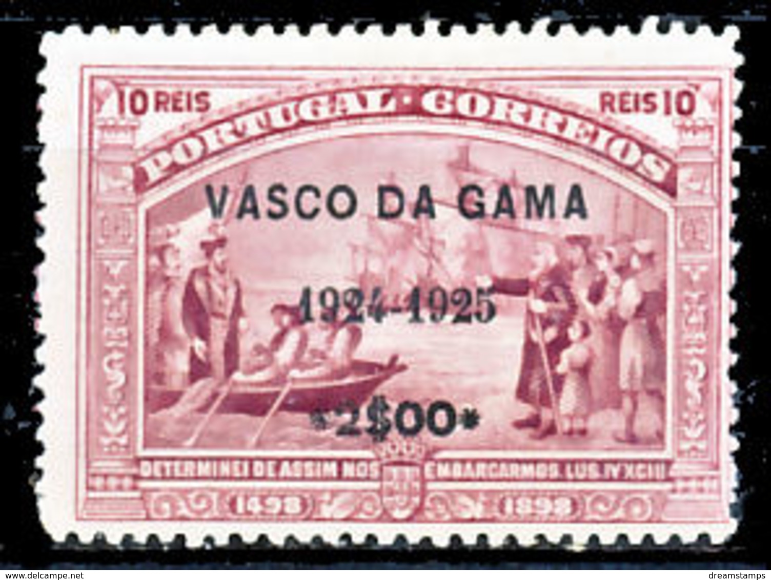 !										■■■■■ds■■ Portugal 1898 AF#150* Vasco Da Gama 2$00 Vignette (x10236) - Neufs