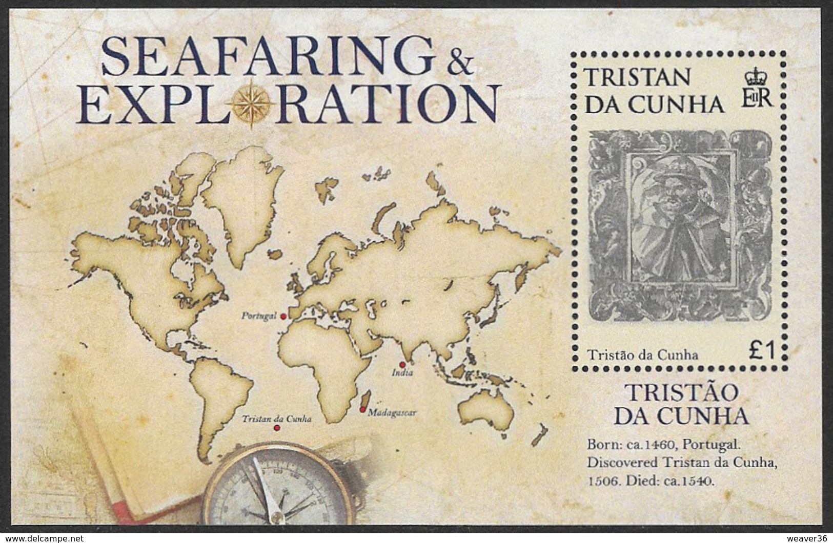 Tristan Da Cunha 2009 Seafaring And Exploration Miniature Sheet Unmounted Mint [4/3802/ND] - Tristan Da Cunha