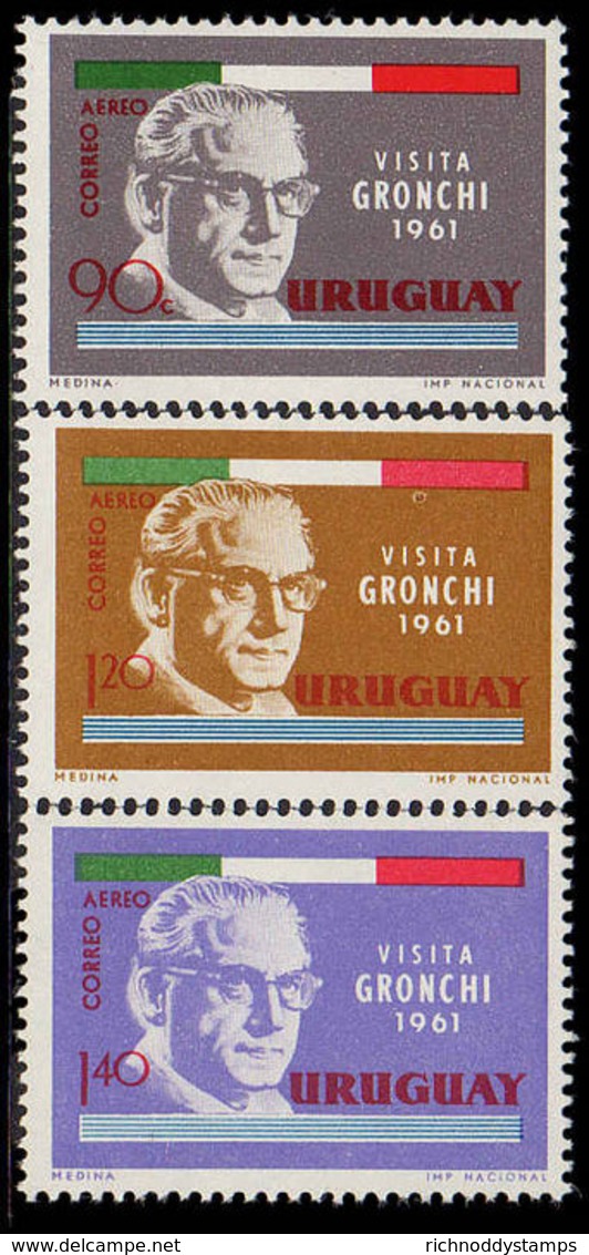 Uruguay 1961 Pres Gronchi Of Italy Unmounted Mint. - Uruguay