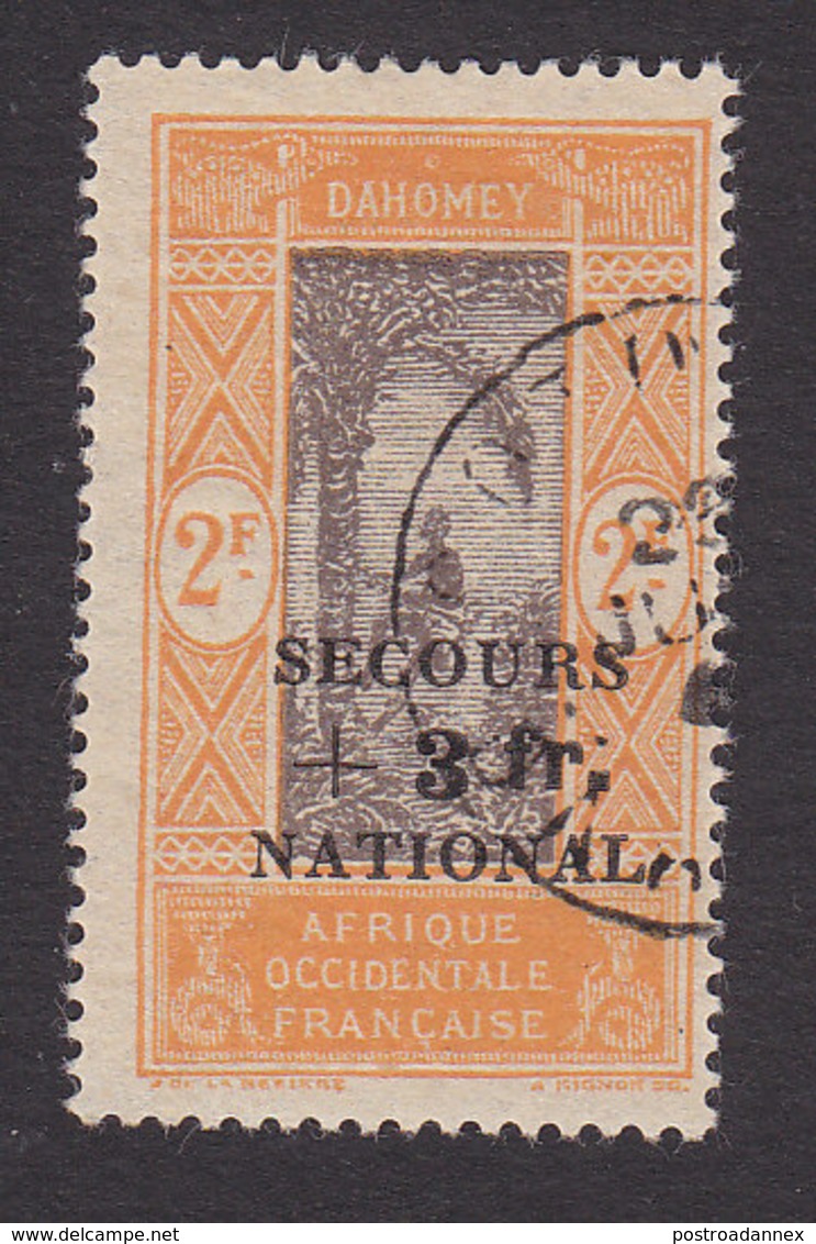 Dahomey, Scott #B11, Used, Climbing An Oil Palm Surcharged, Issued 1941 - Used Stamps