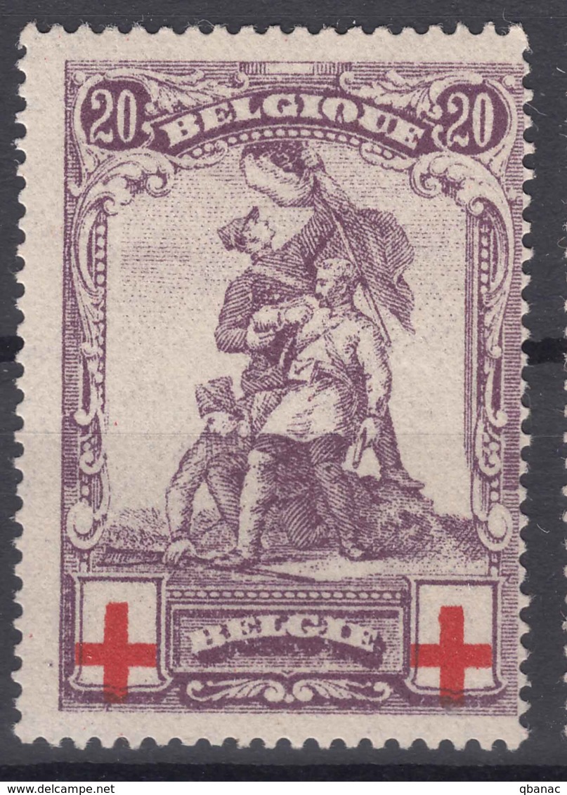 Belgium 1914 Red Cross Mi#106 Mint Never Hinged - 1914-1915 Rode Kruis