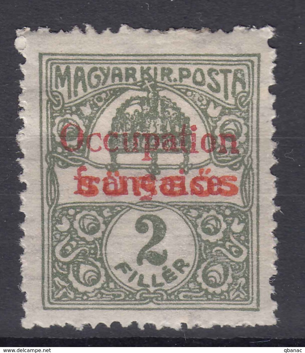 France Occupation Hungary Arad 1919 Yvert#44 Mint Hinged - Nuovi