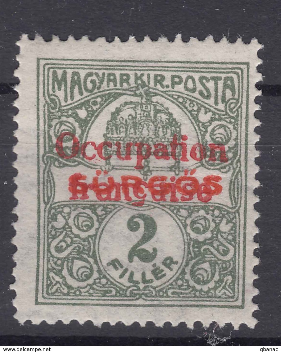 France Occupation Hungary Arad 1919 Yvert#44 Mint Hinged - Ungebraucht